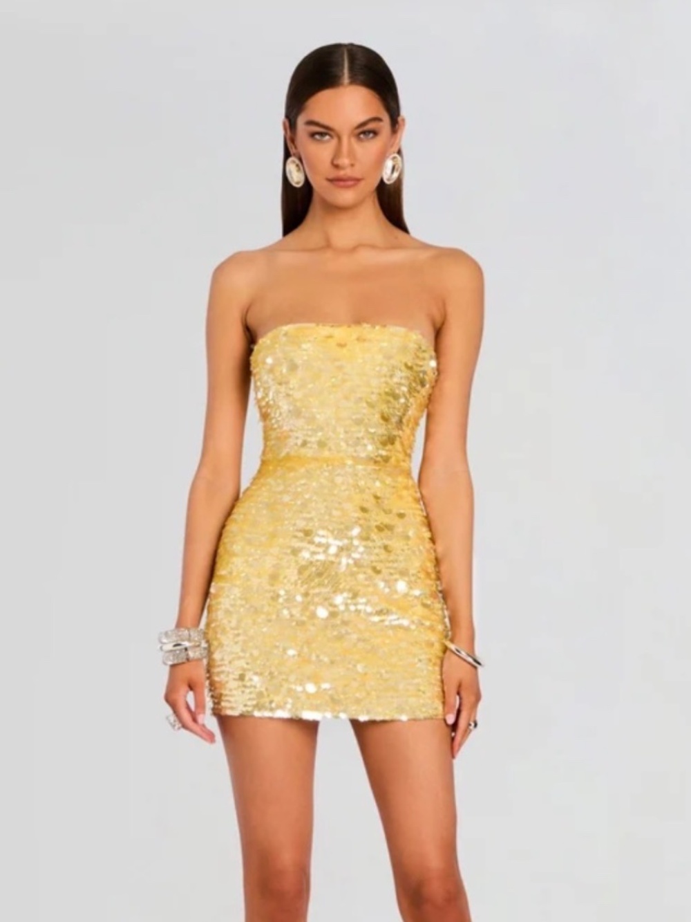 Retrofete Nolia Sequin Dress in YUZU NWT